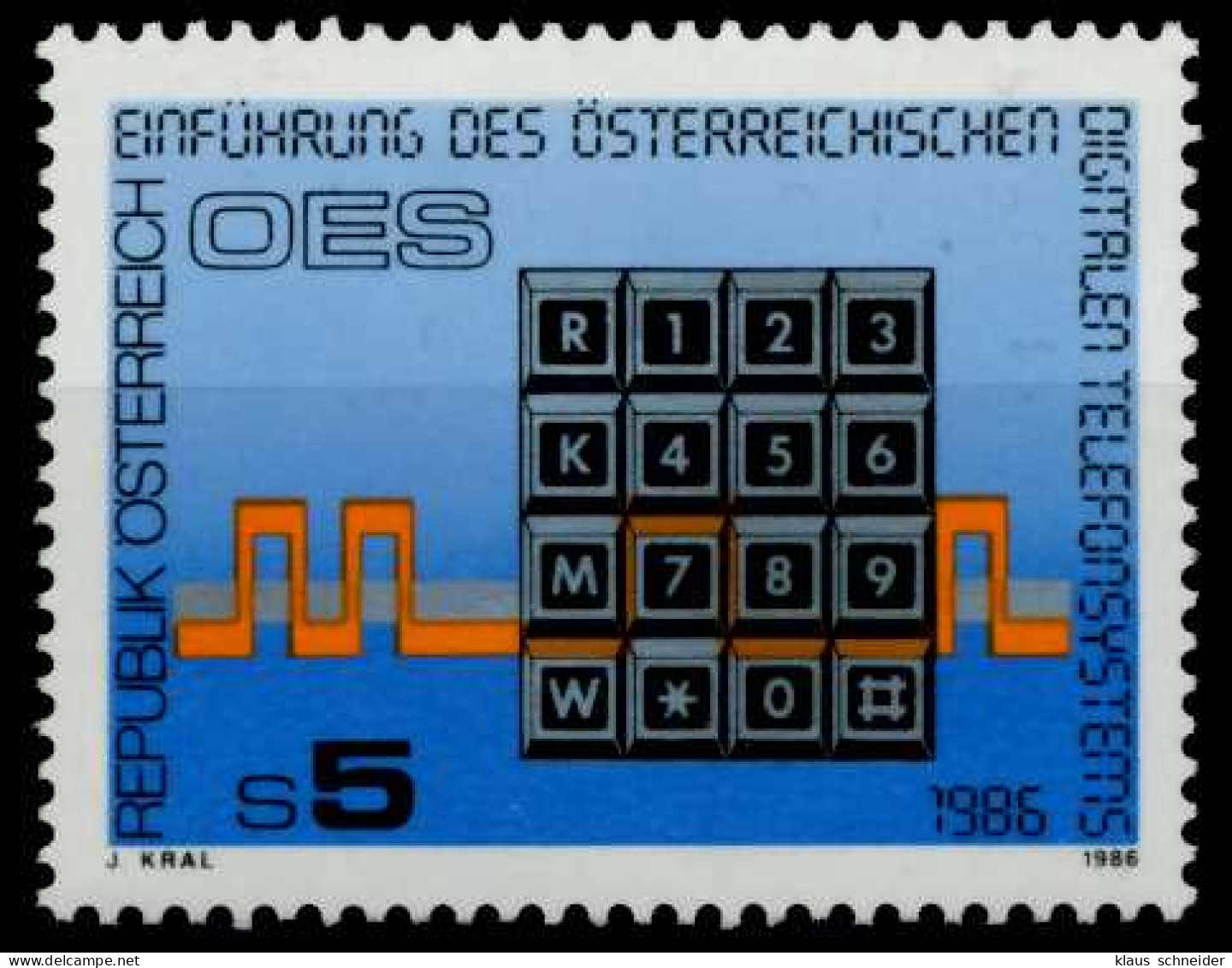 ÖSTERREICH 1986 Nr 1838 Postfrisch S597E9E - Unused Stamps