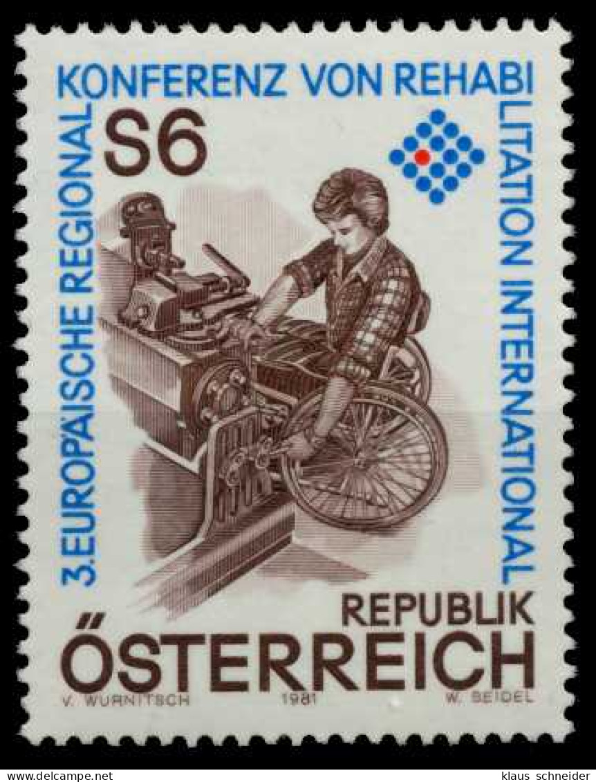 ÖSTERREICH 1981 Nr 1667 Postfrisch S59E866 - Neufs