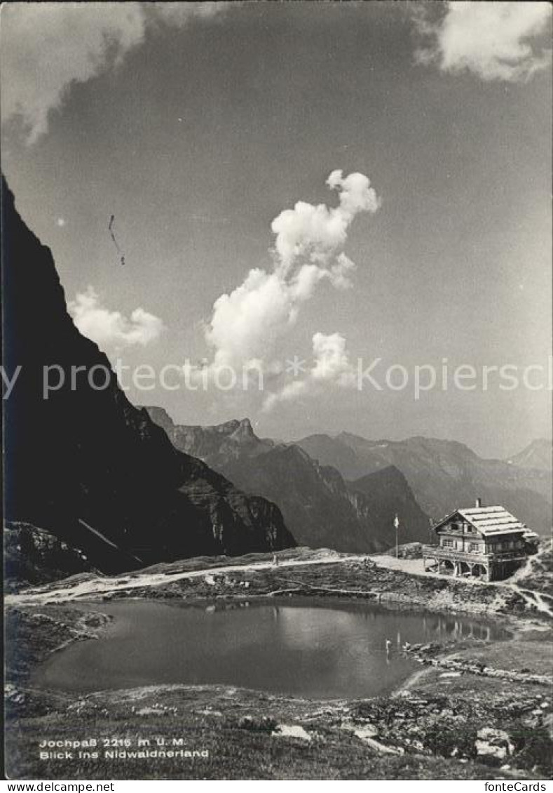 11627262 Engelberg OW Jochpass Jochhuette Mit Nidwaldnerlandblick Engelberg - Other & Unclassified