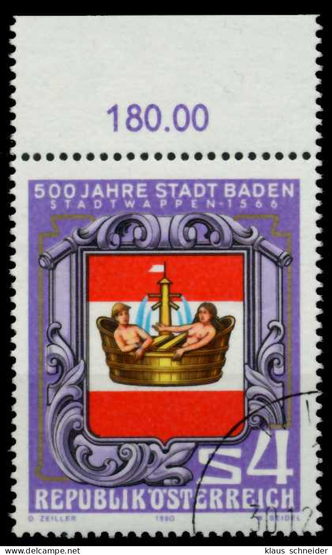 ÖSTERREICH 1980 Nr 1631 Gestempelt ORA X7EF7CE - Used Stamps
