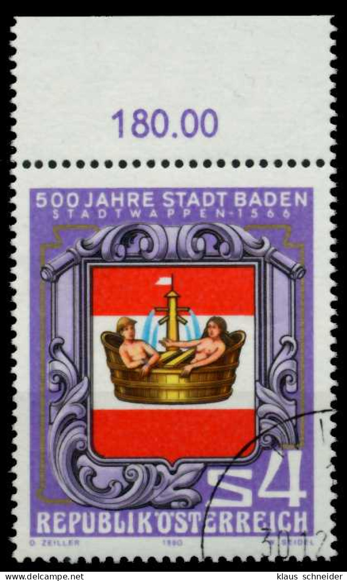 ÖSTERREICH 1980 Nr 1631 Gestempelt ORA X7EF7CE - Oblitérés