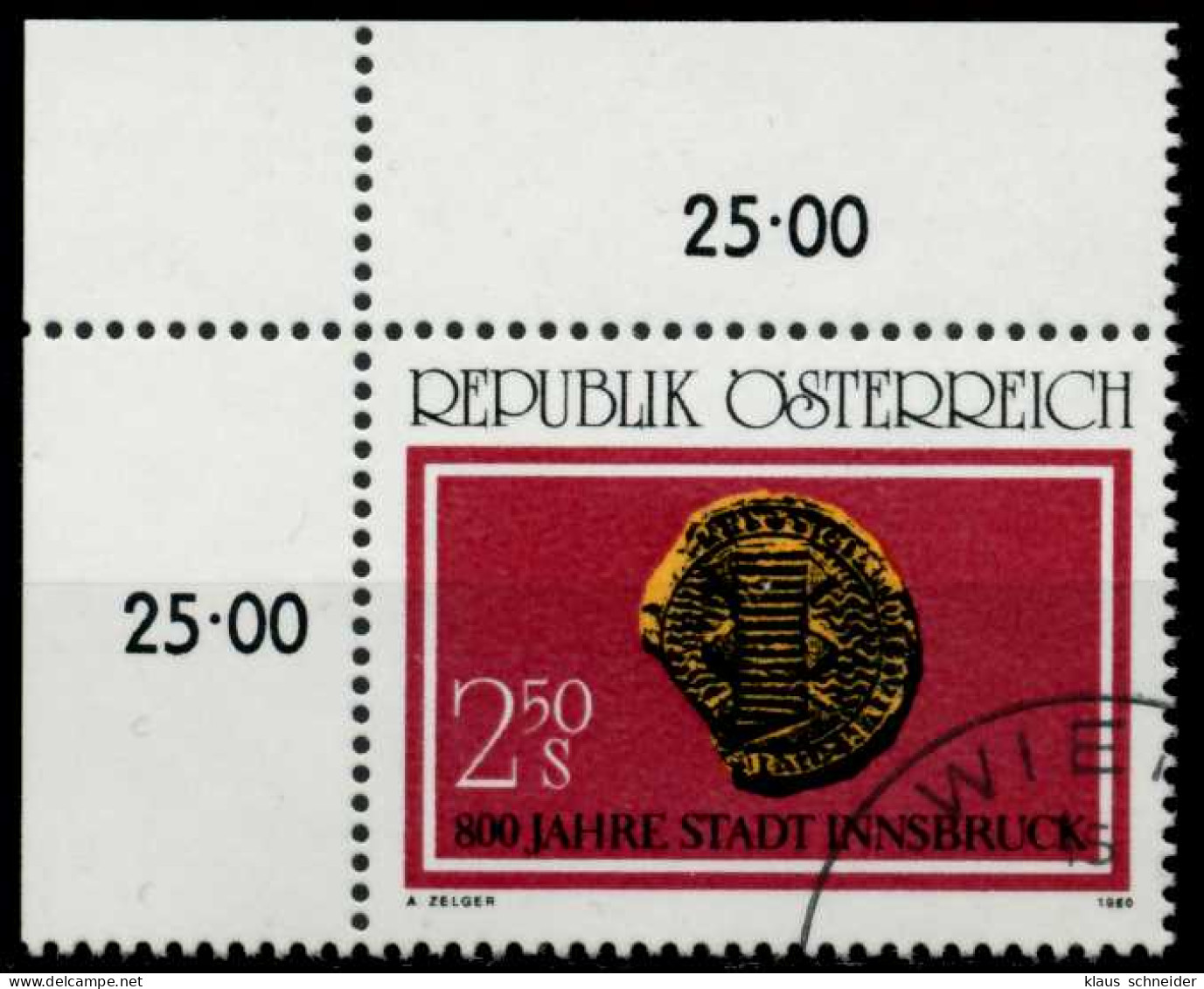 ÖSTERREICH 1980 Nr 1647 Gestempelt ECKE-OLI X7EF8DA - Usati