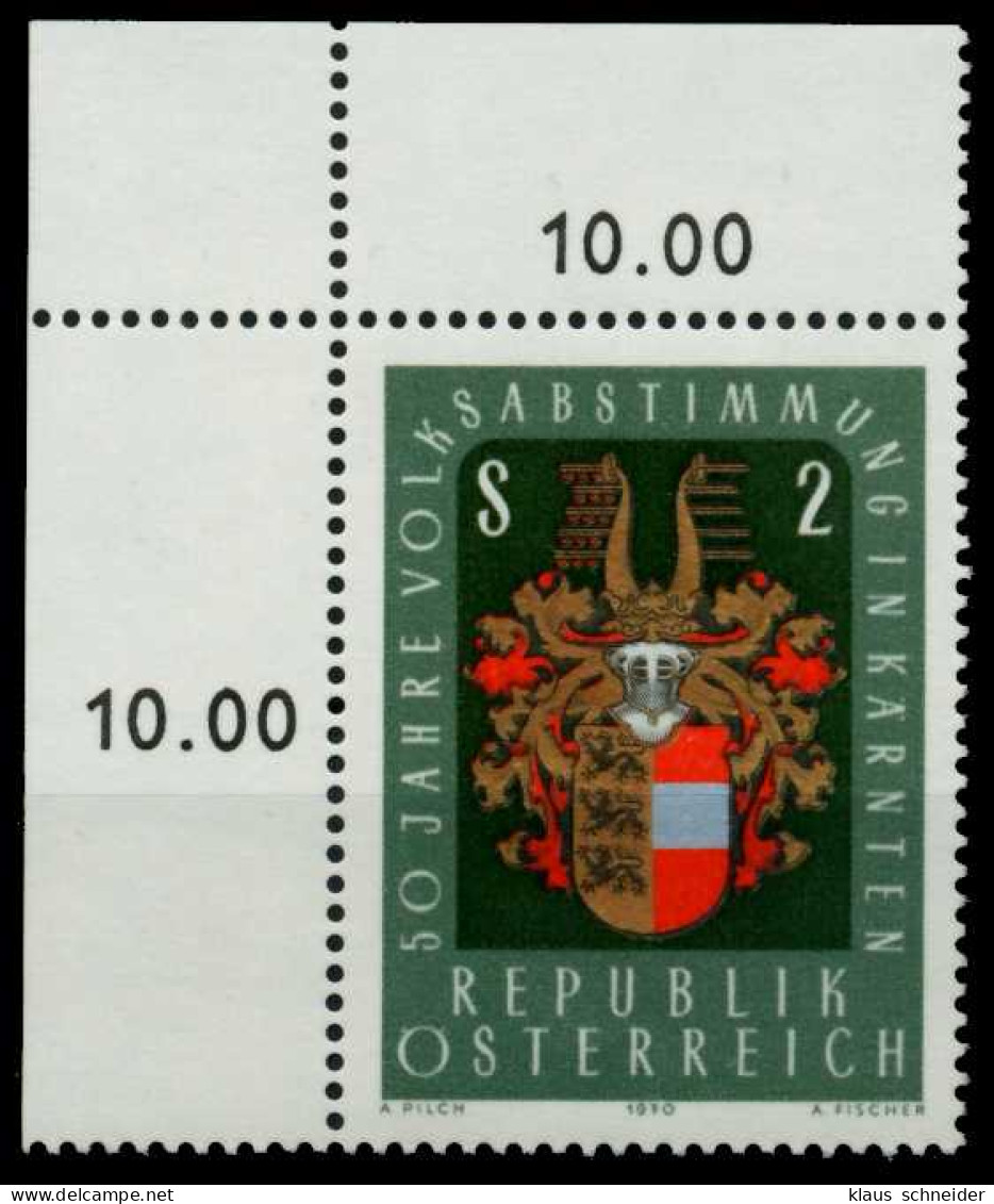 ÖSTERREICH 1970 Nr 1343 Postfrisch ECKE-OLI X7F3436 - Unused Stamps