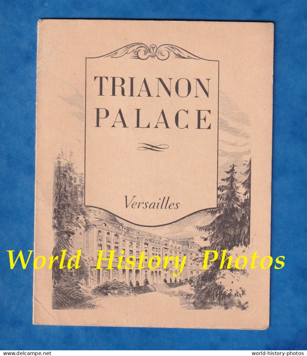 Menu Ancien - VERSAILLES - Trianon Palace 25 Mars 1941 - Vin Pouilly Fuissé Chateau Margaux Huitres De Marennes Cuisine - Menus