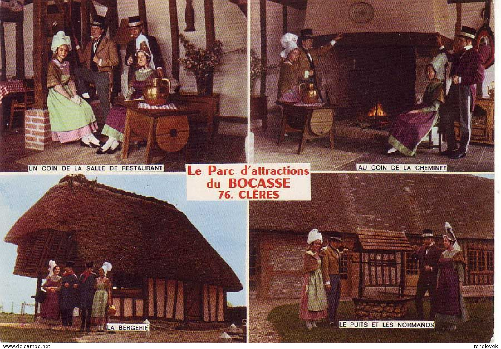 (76). SM. Cleres Bocasse Lot De 3 Cartes. Parc D'attractions. Manèges - Clères