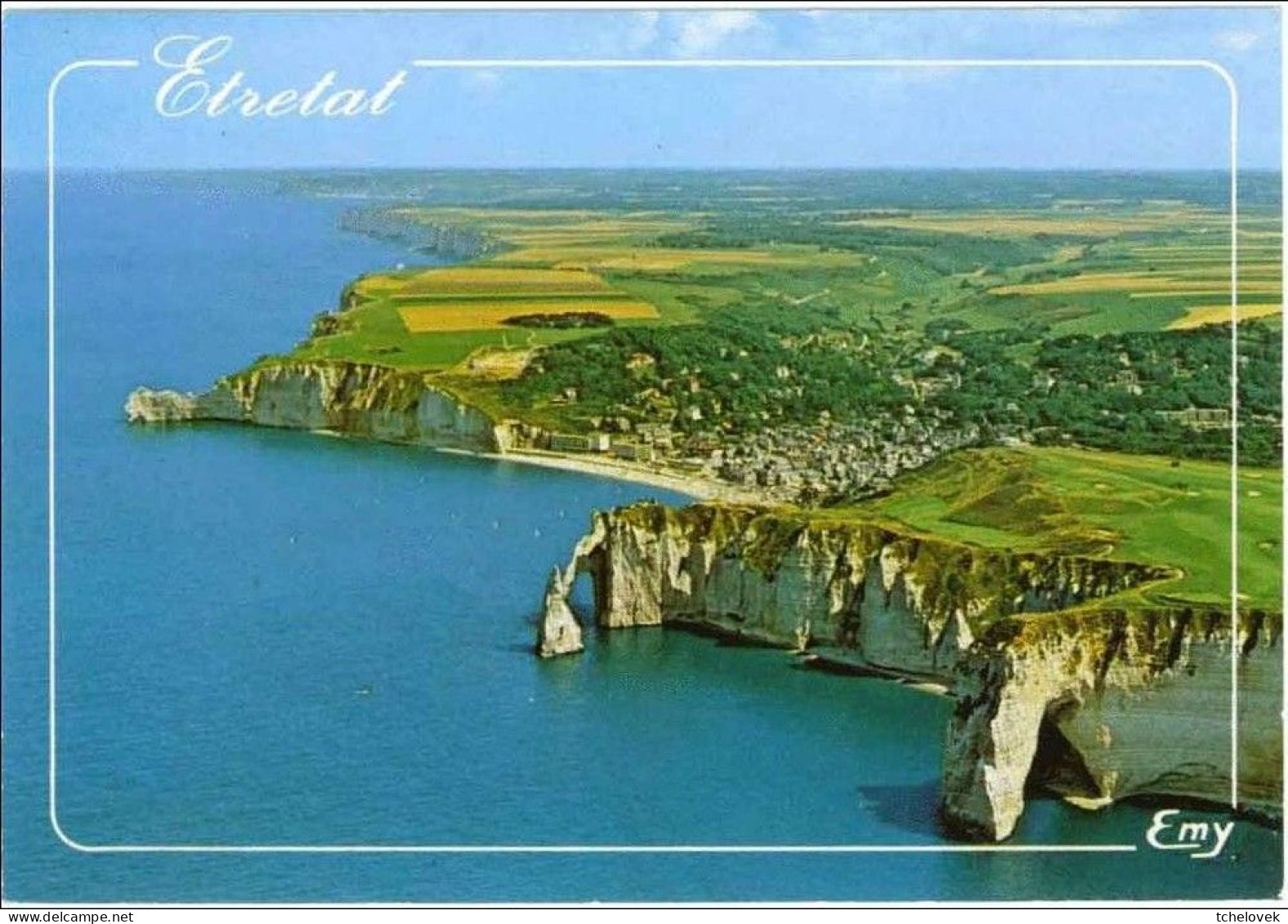 (76) SM. Etretat Mane Porte L'aiguille La Porte D'aval Ecrite Pont Audemer 1990 & Porte Aval 87 & Restaurant Le Corsaire - Etretat