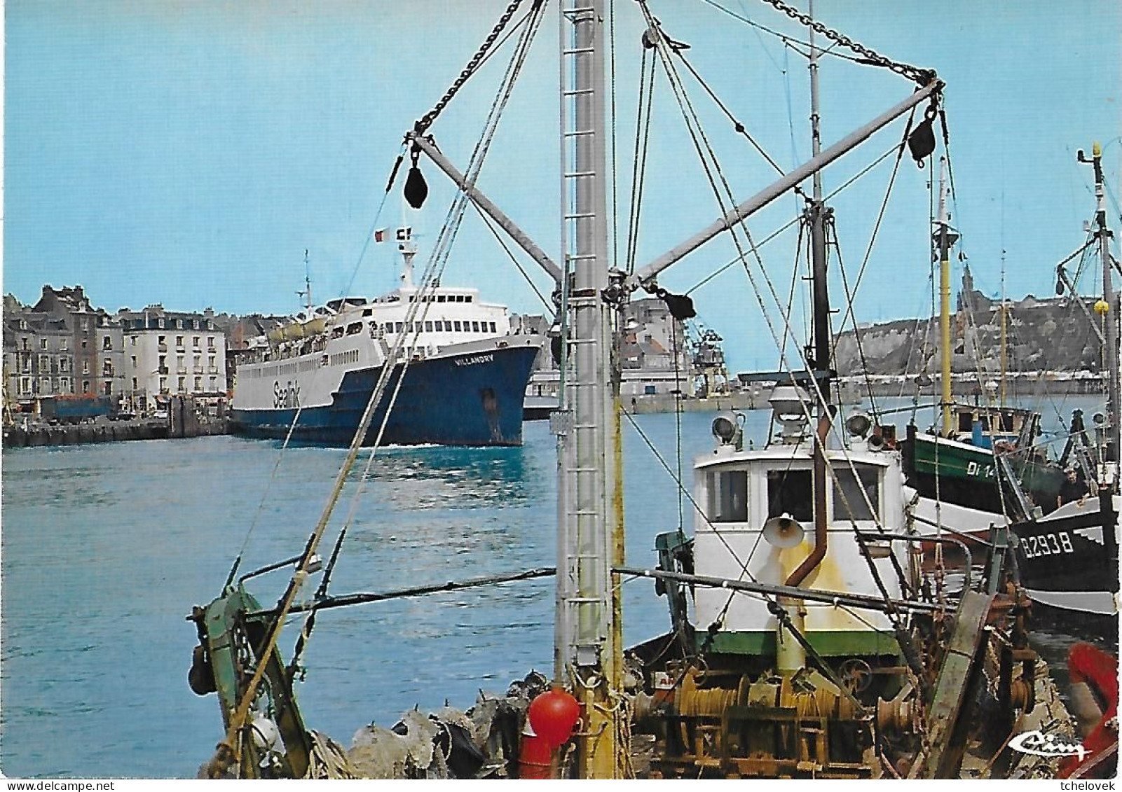 (76). SM. Dieppe. 387 Le Port Depart Du Villandry Ferry - Dieppe