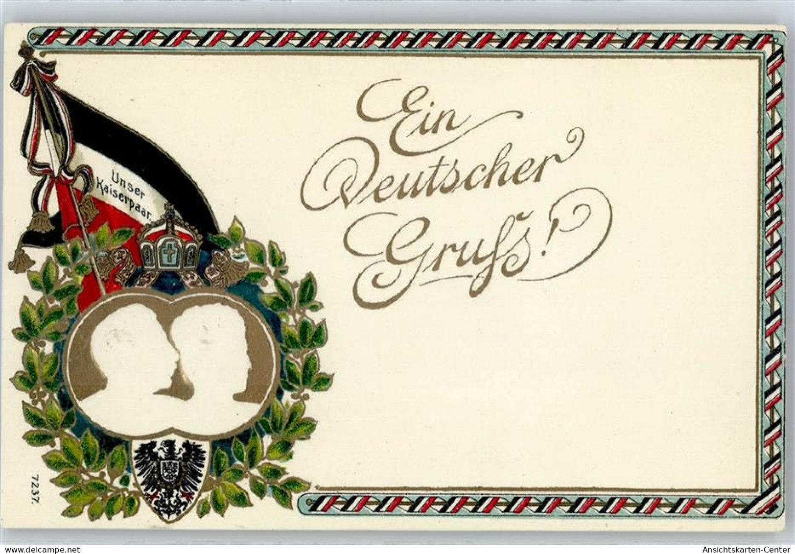 51523508 - Kaiser Wilhelm II Fahne Schwarz Weiss Rot - Familles Royales