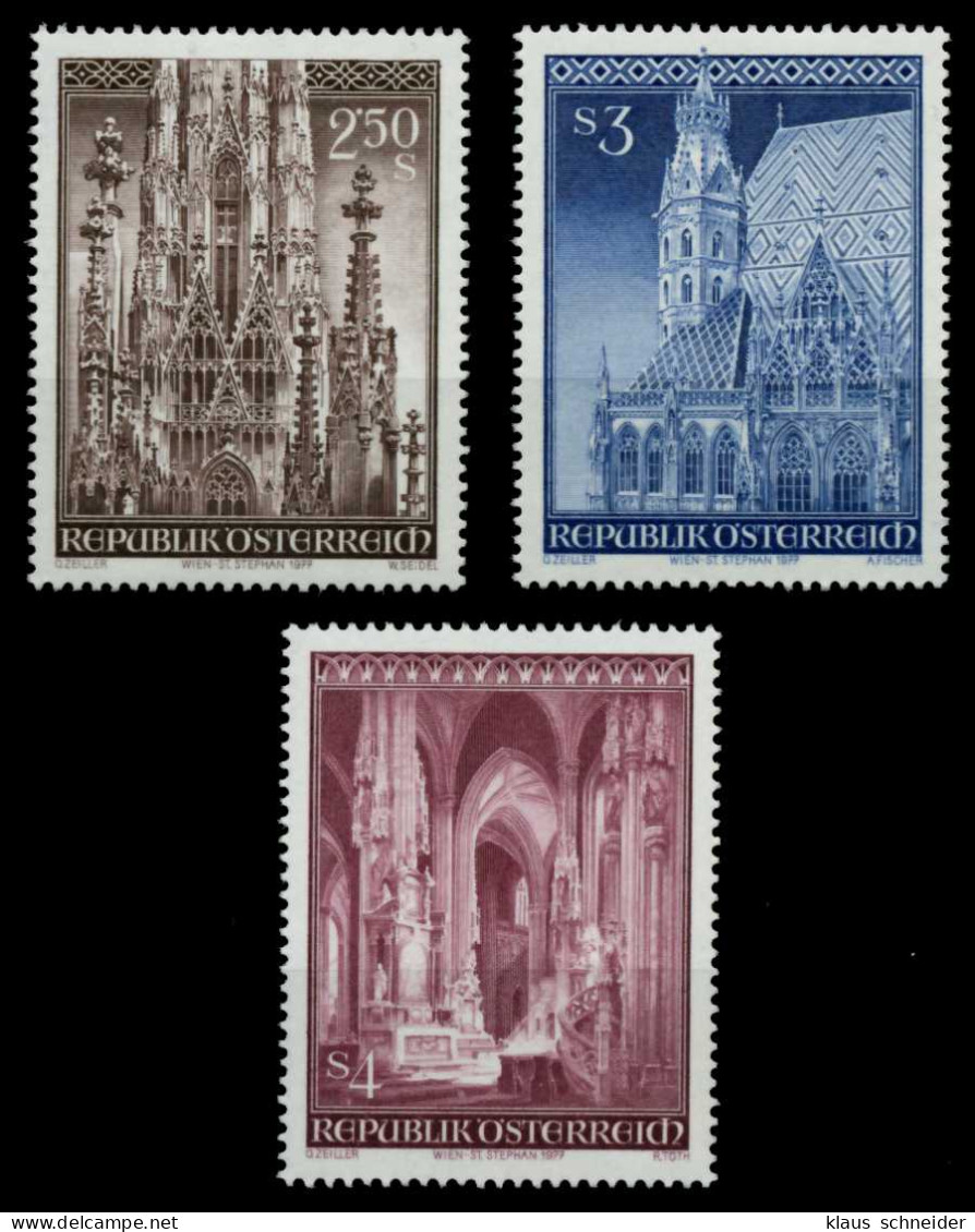 ÖSTERREICH 1977 Nr 1544-1546 Postfrisch X809666 - Nuevos