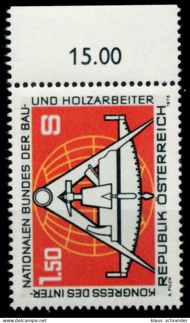 ÖSTERREICH 1978 Nr 1579 Postfrisch ORA X80982E - Unused Stamps