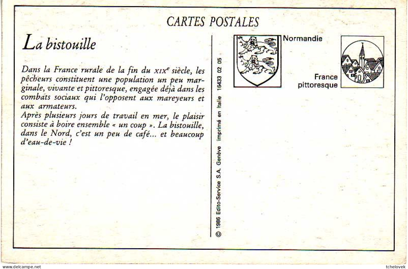 (76). SM. Le Treport. 204 Flottille Pecheurs Entree Du Port & 90 Pecheurs Repro La Bistouille & 154 - Le Treport