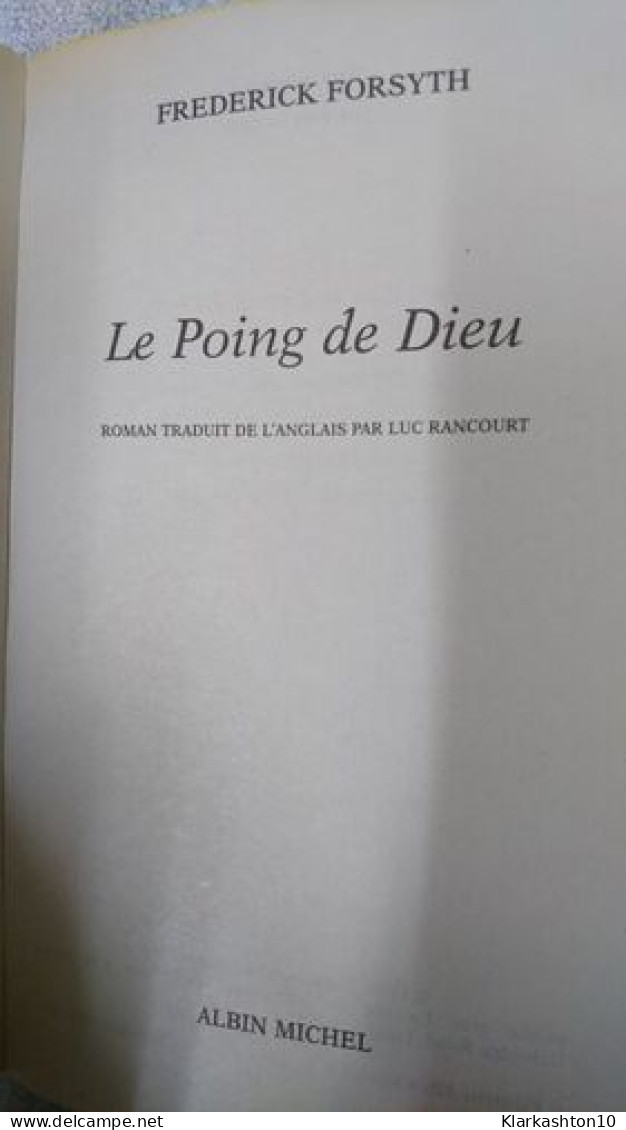 Le Poing De Dieu - Other & Unclassified