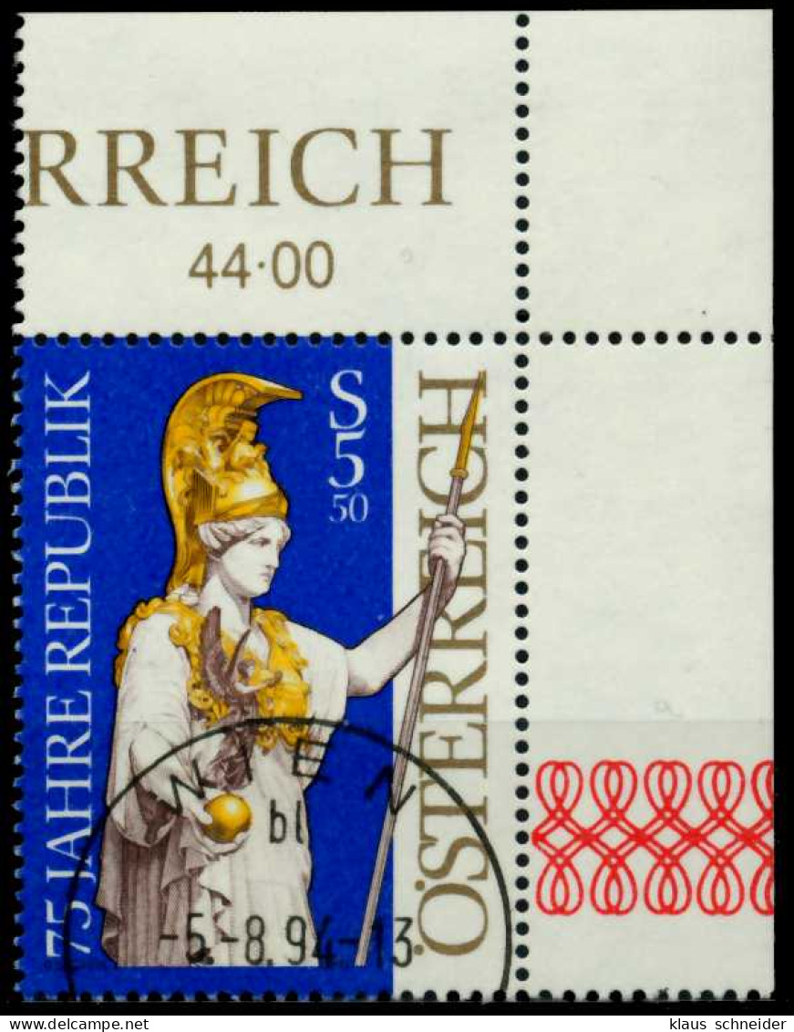 ÖSTERREICH 1993 Nr 2113 Zentrisch Gestempelt ECKE-ORE X814FBA - Gebraucht