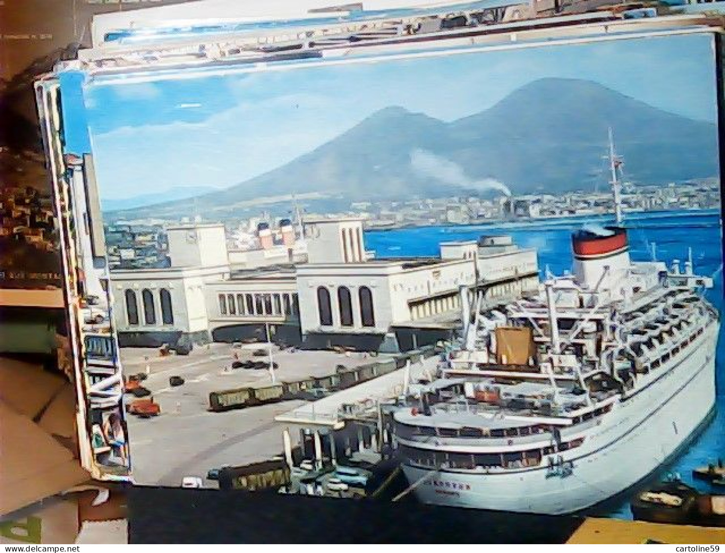 NAPOLI L'AUGUSTUS Quai De La GARE MARITIME PORTO SHIP CRUISER VB1976 JV6468 - Napoli (Neapel)