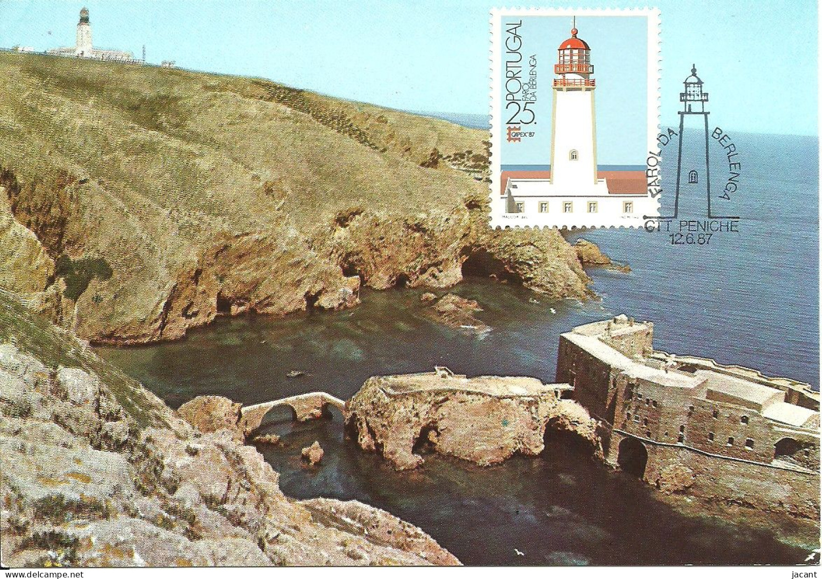 30852 - Carte Maximum - Portugal - Phare - Lighthouse - Farol Da Berlenga Peniche - Maximumkaarten