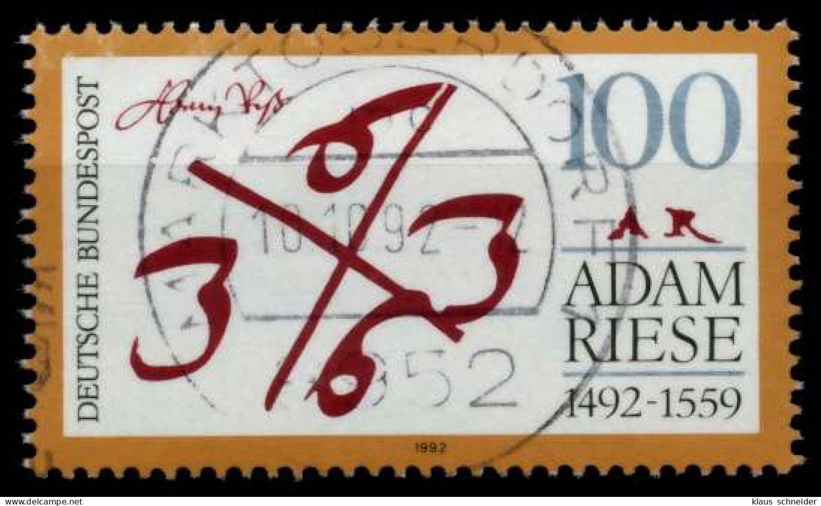 BRD 1992 Nr 1612 Zentrisch Gestempelt X82E436 - Used Stamps