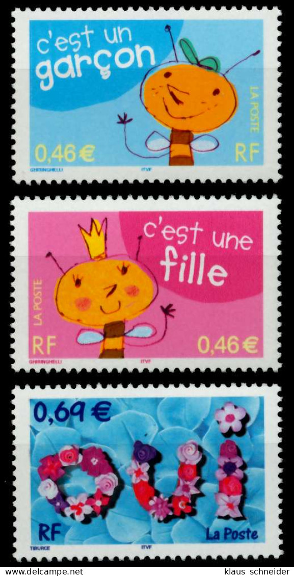 FRANKREICH 2002 Nr 3600-3602 Postfrisch S01CDBA - Ongebruikt