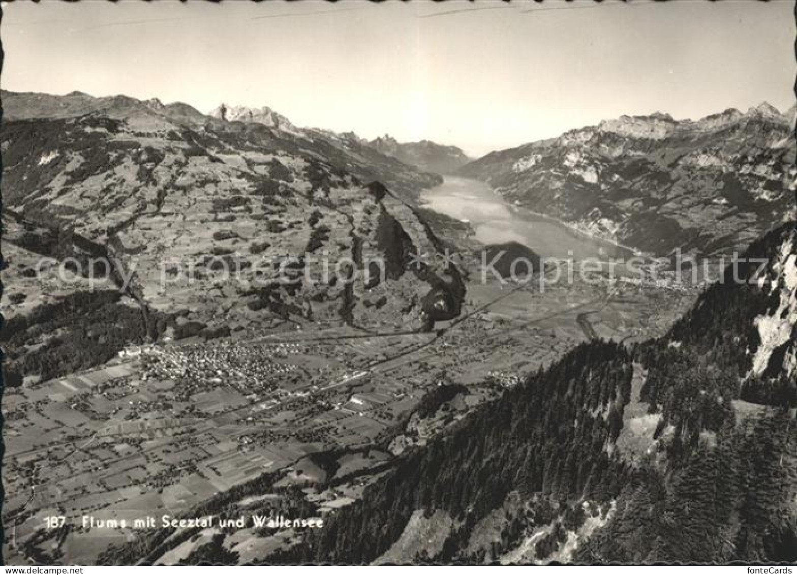 11626677 Flums Panorama Mit Seeztal Und Walensee Flums - Other & Unclassified
