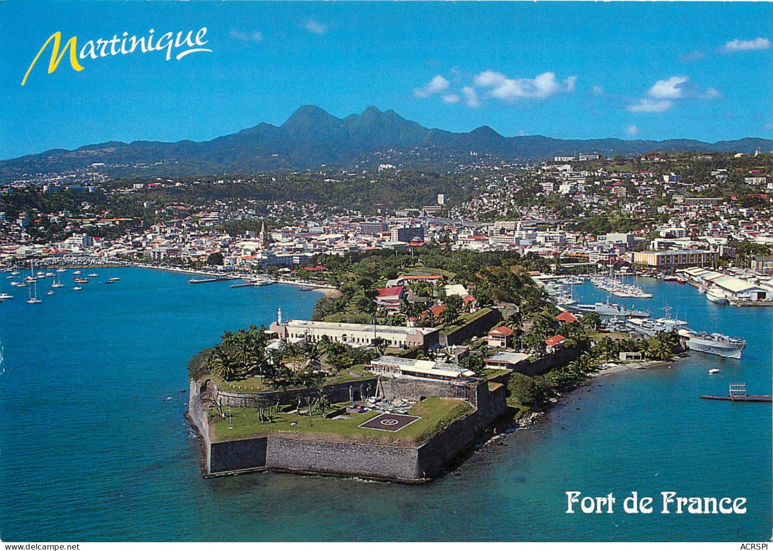 FORT DE FRANCE LES PITONS DU CARBET (scan Recto-verso) Ref 1020 - Fort De France