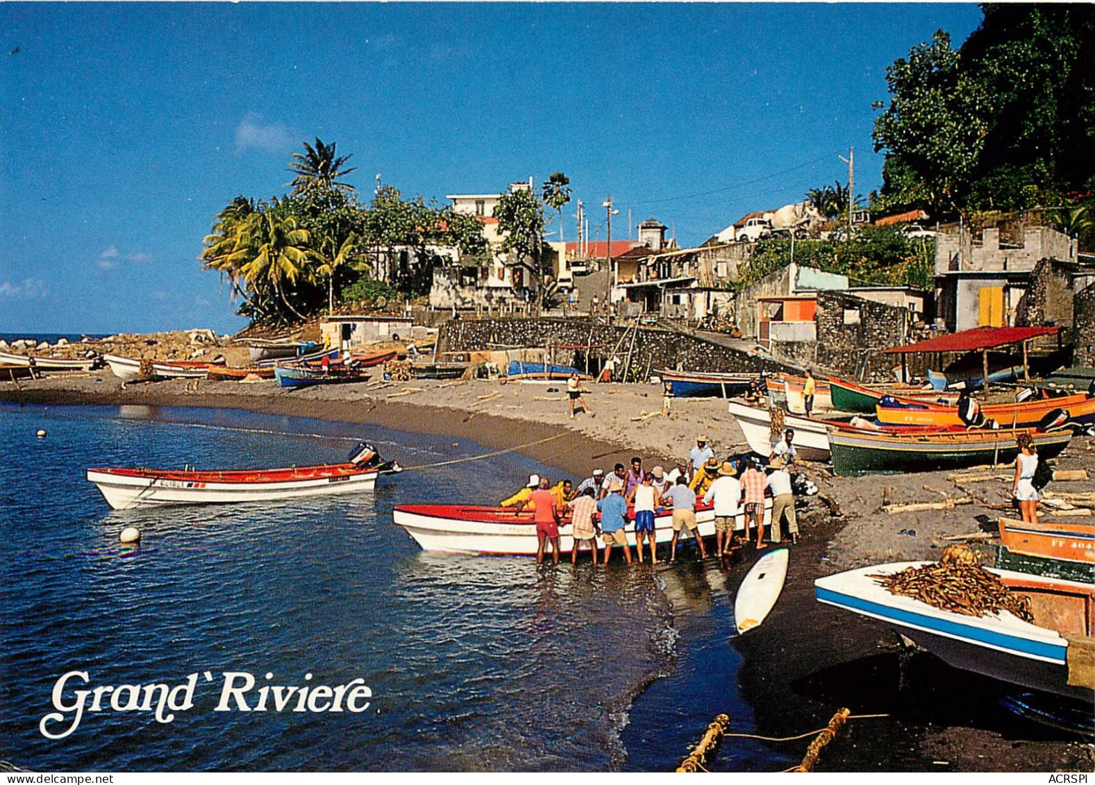 MARTINIQUE Grand Riviere Le Retour De Pêche  Edition Grand Sud 2 (scan Recto-verso) Ref 1014 - La Trinite