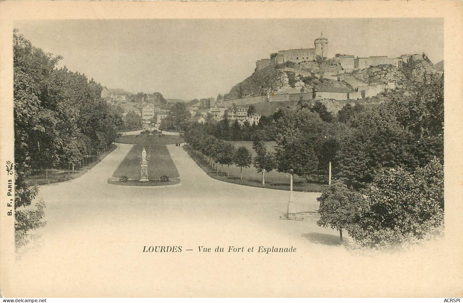 LOURDES  Vue Du Fort Et Esplanade (scan Recto-verso) Ref 1012 - Lourdes