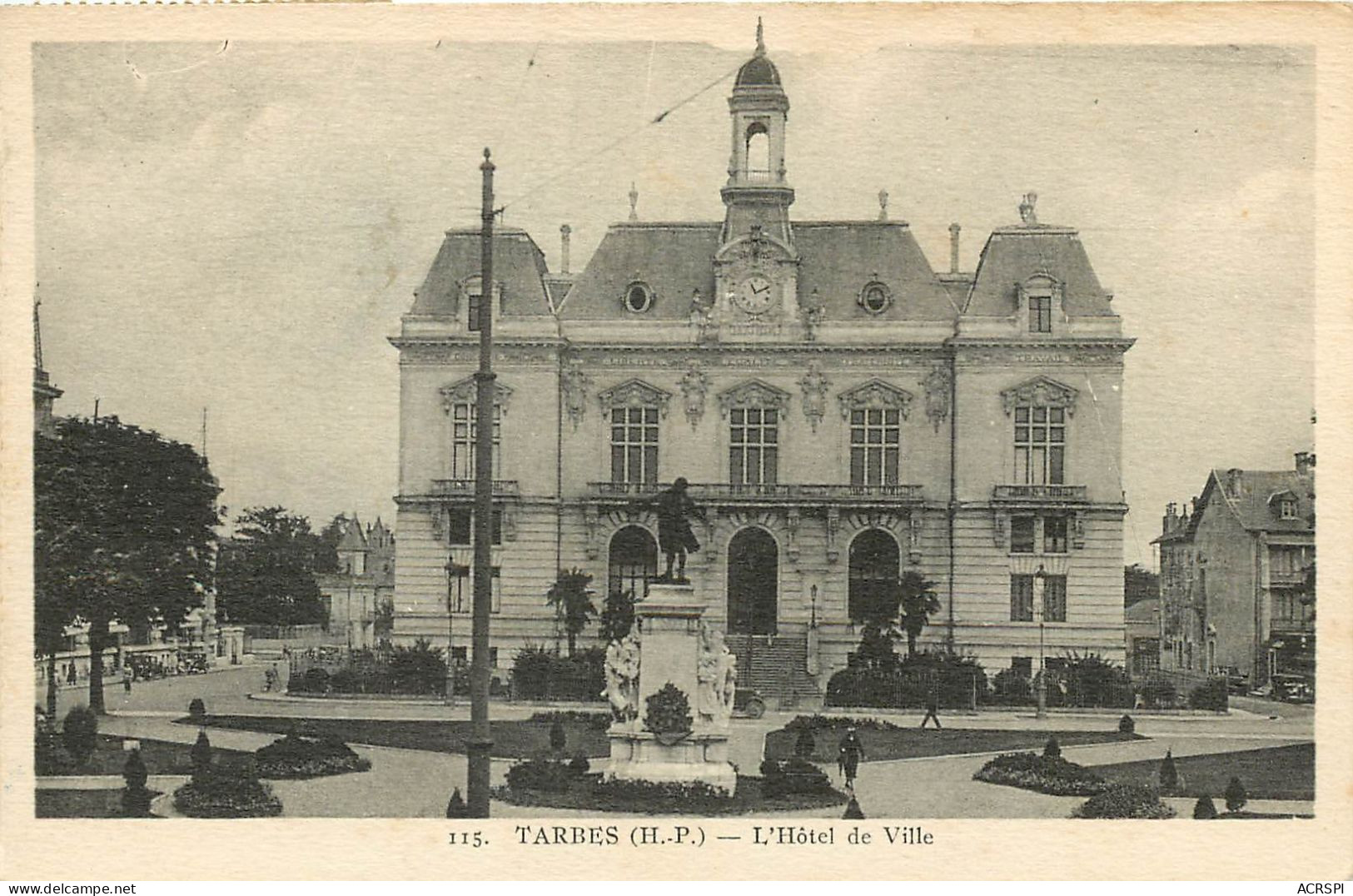 TARBES L'hotel De Ville  (scan Recto-verso) Ref 1012 - Tarbes