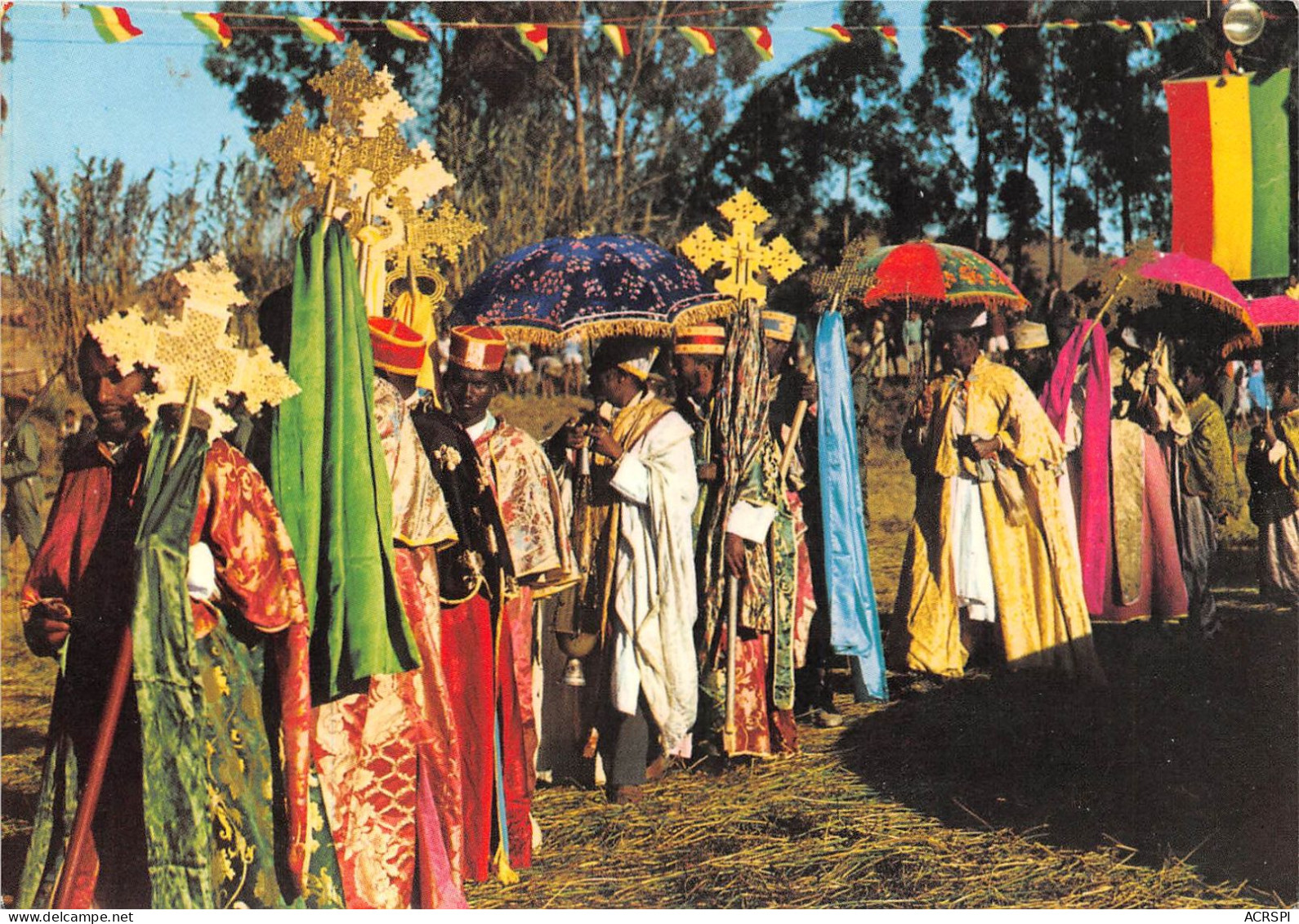 ETHIOPIE-Ethiopia ASMARA Ceremonial Del TIMKET Ceremony (scan Recto-verso) Ref 1002 - Ethiopie
