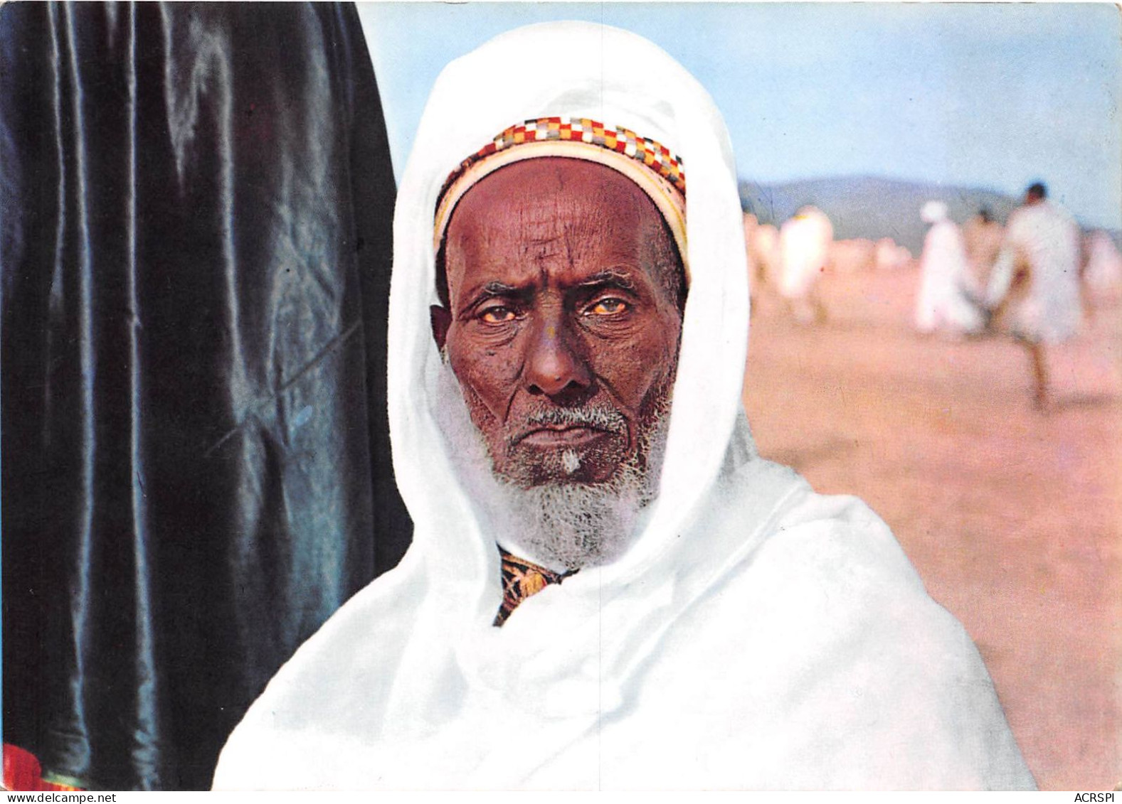  ETHIOPIE Ethiopia Old Man In Ceremonial Dress Massawa Carte Vierge  2 (scan Recto-verso) Ref 1002 - Ethiopië