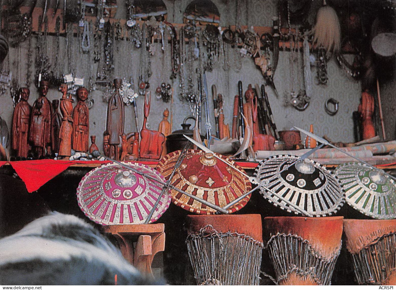 ETHIOPIE-Ethiopia Handicrafts In ADDIS ABABA'S New Market (Photo Bernheim   Carte Vierge  (scan Recto-verso) Ref 1002 - Etiopía