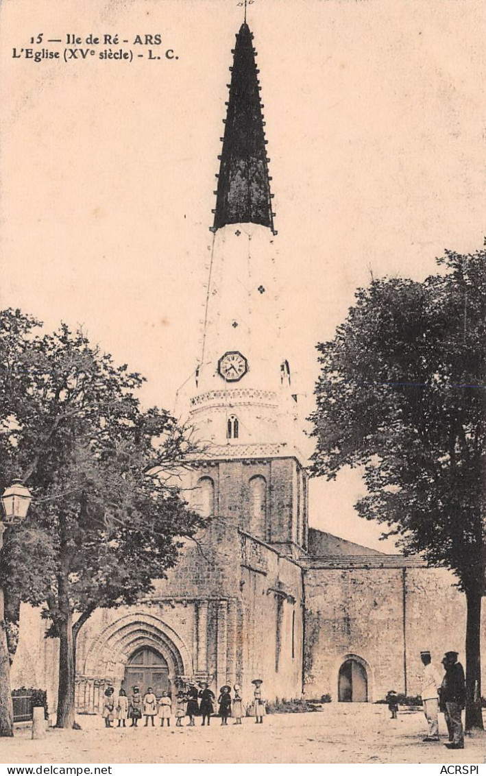 Ile De Ré  ARS L'eglise   Carte Vierge (scan Recto-verso) Ref 1000 - Ile De Ré