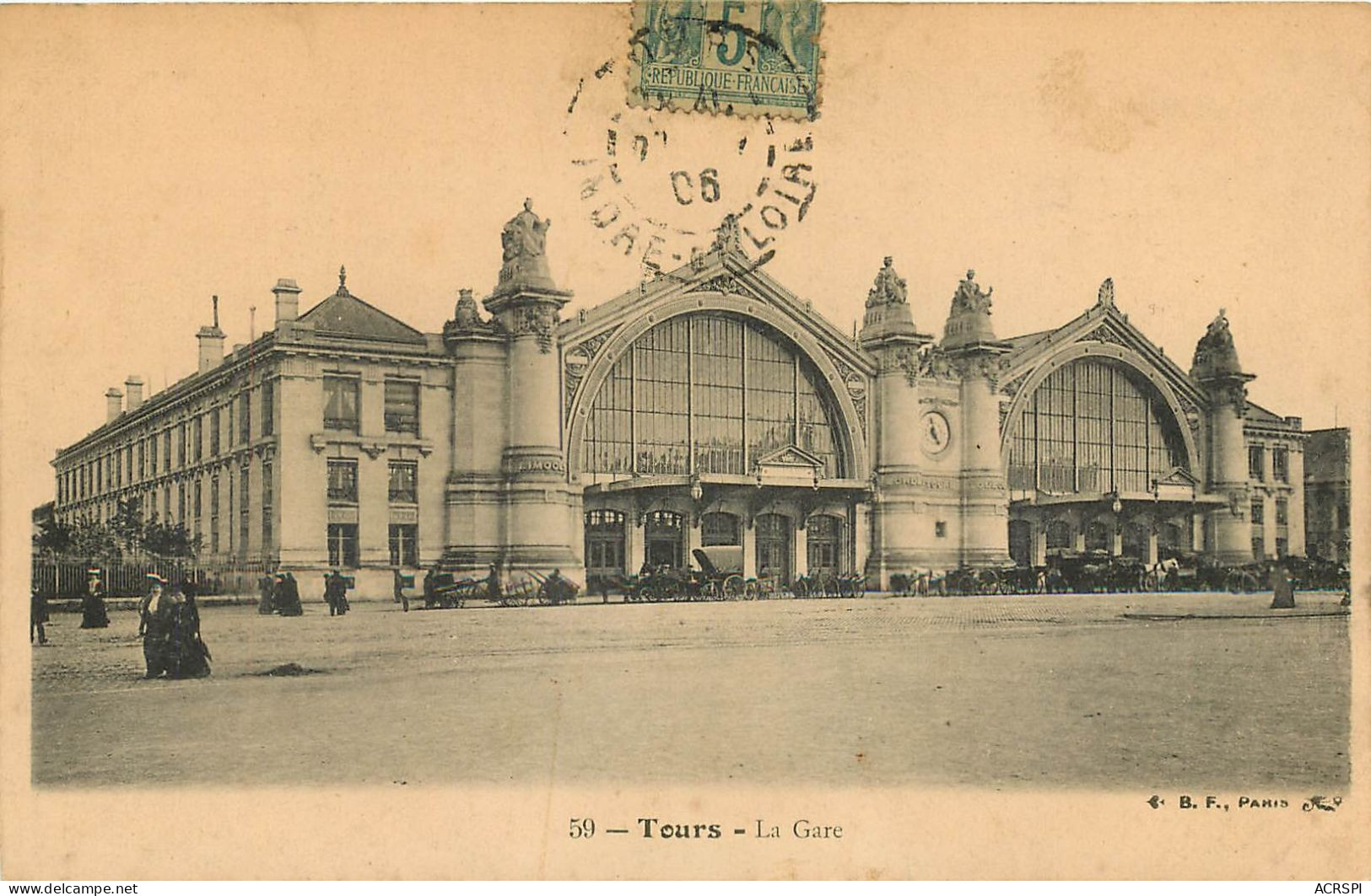 TOURS, La Gare  (scan Recto-verso) Ref 1039 - Tours