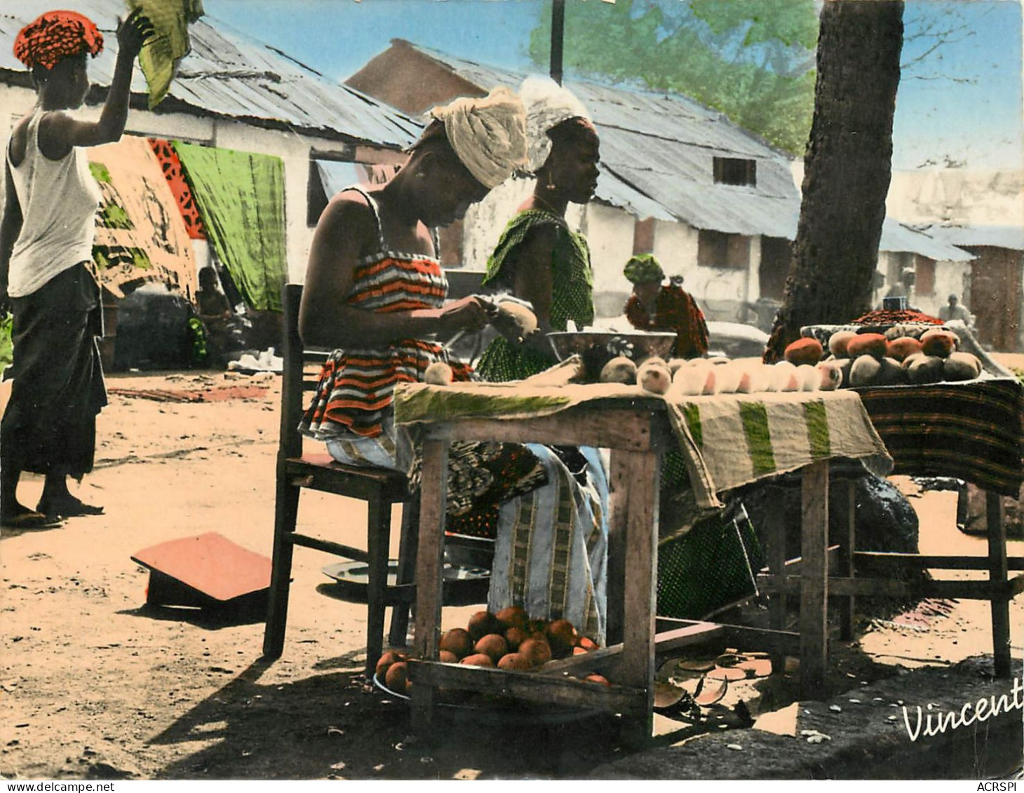 République De Guinée, Conakry, Les Marchandes D'oranges (scan Recto-verso) Ref 1037 - Französisch-Guinea