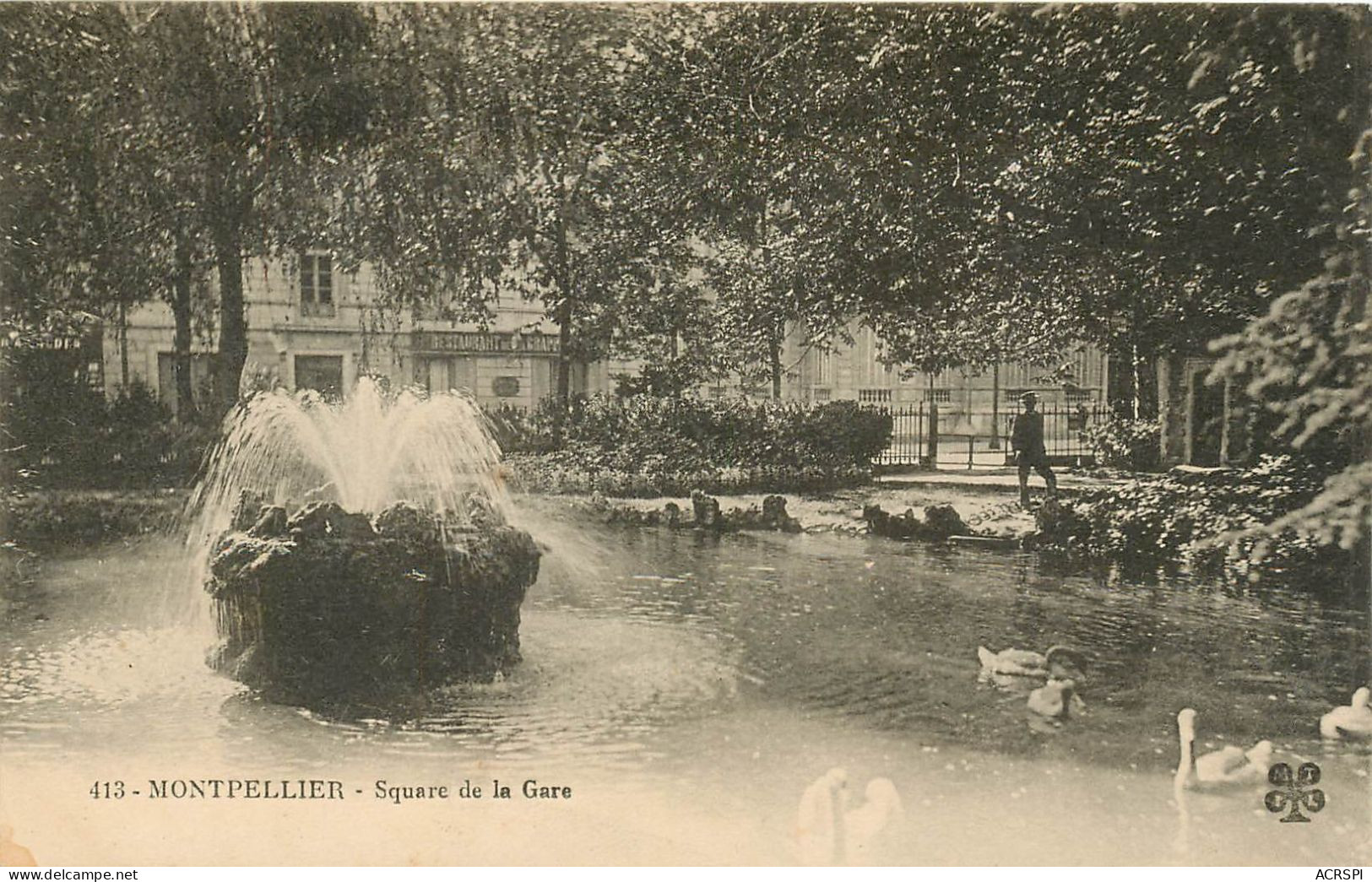 MONTPELLIER Square De La Gare  (scan Recto-verso) Ref 1031 - Montpellier