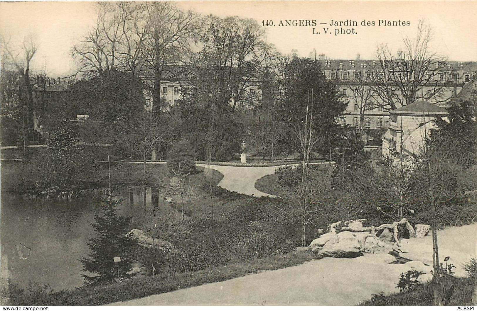 ANGERS Le Jardin Des Plantes  (scan Recto-verso) Ref 1031 - Angers