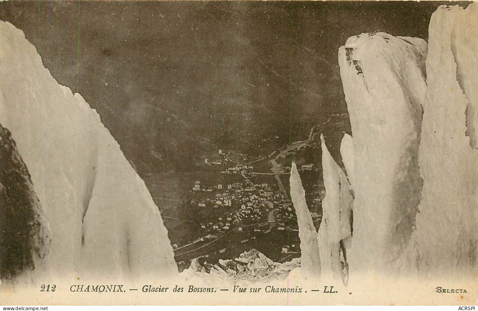 Chamonix Glacier Des Bossons  (scan Recto-verso) Ref 1031 - Chamonix-Mont-Blanc