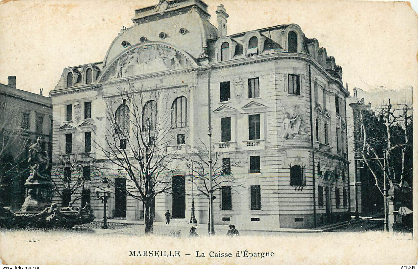 MARSEILLE - La Caisse D'Epargne  Carte Vierge (scan Recto-verso) Ref 1031 - Otros Monumentos