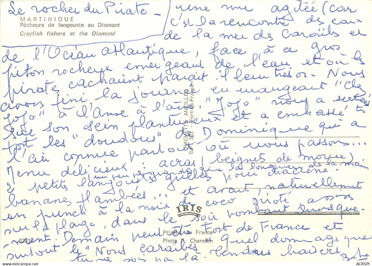 Pêcheurs De Langouste Au Diamant (scan Recto-verso) Ref 1027 - Autres & Non Classés