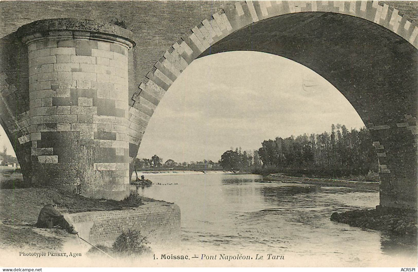 Moissac, Pont Napoléon, Le Tarn (scan Recto-verso) Ref 1025 - Moissac