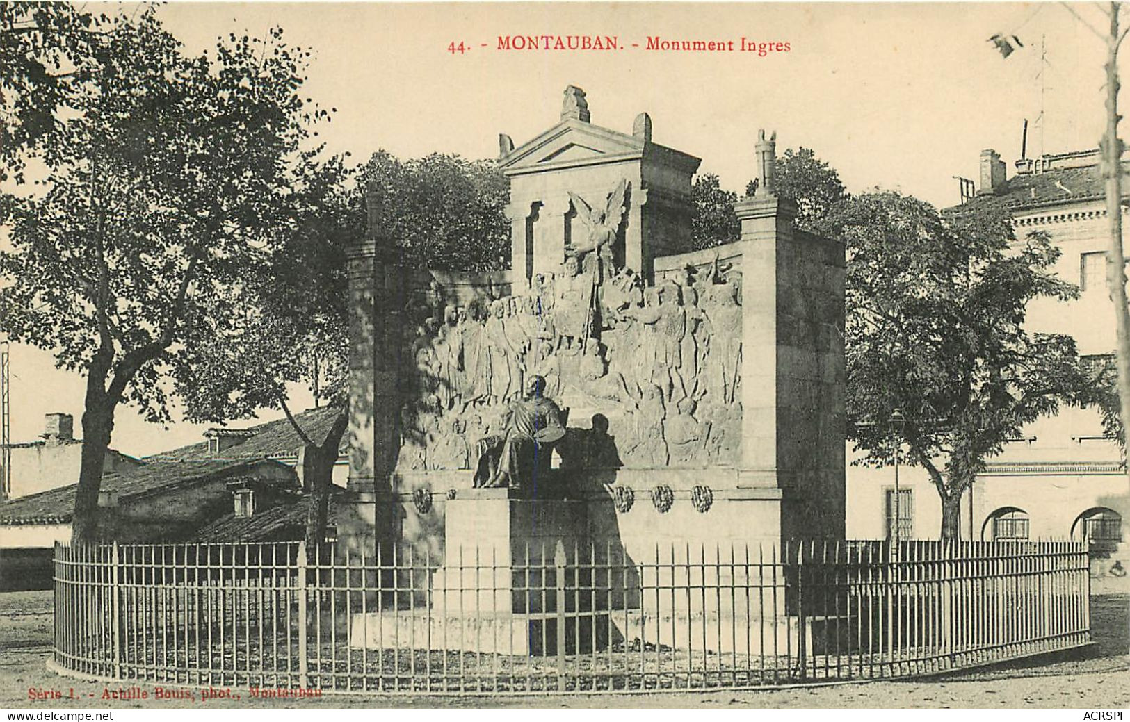 Montauban, Monument Ingres (scan Recto-verso) Ref 1025 - Montauban