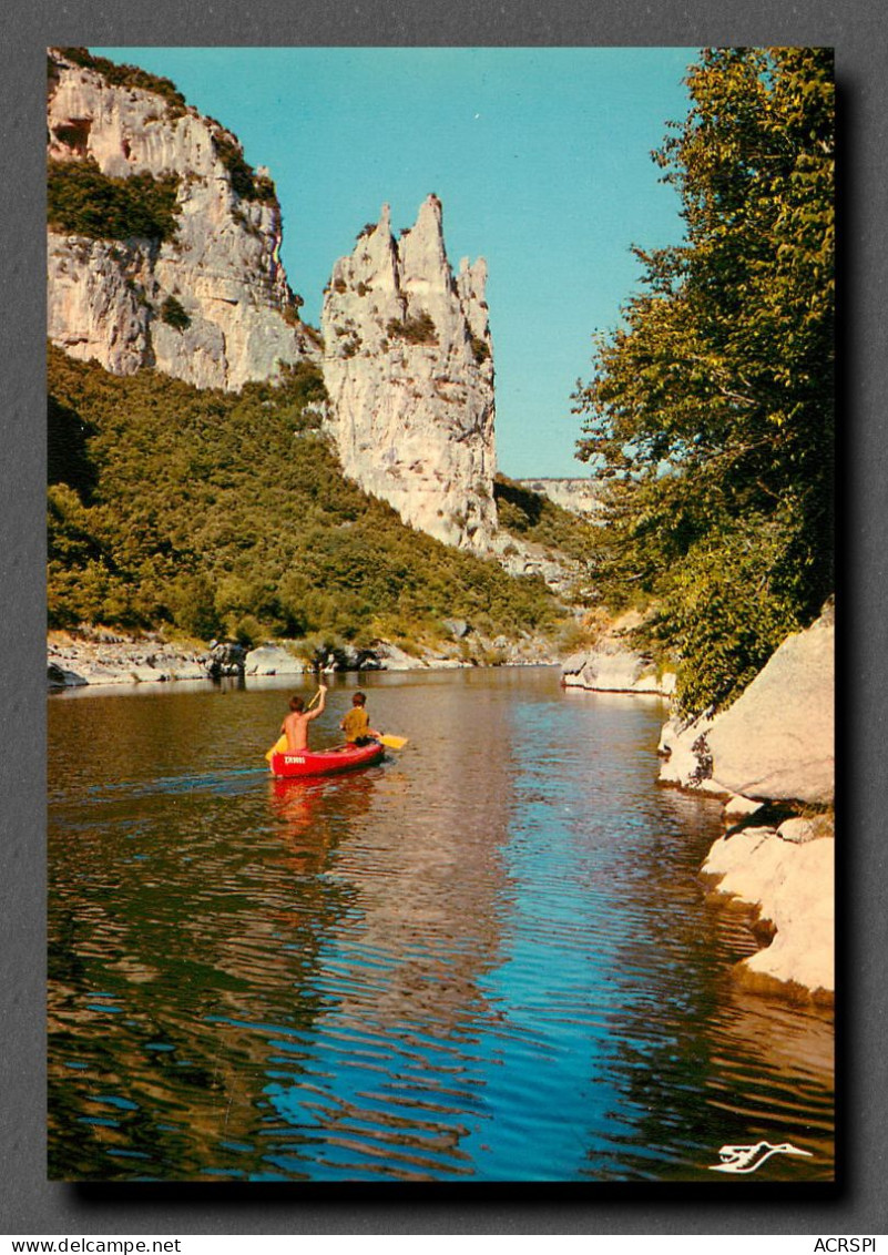 Gorges De L'ardeche Le Rocher De La Cathedrale (scan Recto-verso) Ref 1063 - Tournon