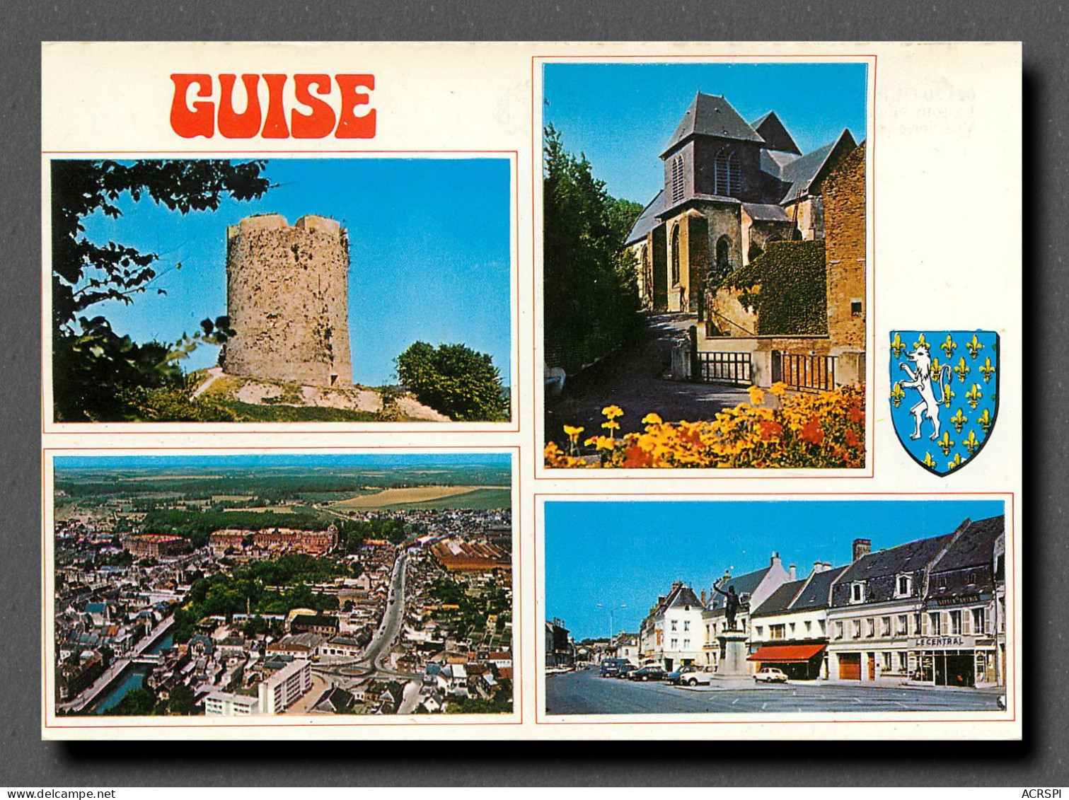 GUISE Multivue  Vue Aerienne  (scan Recto-verso) Ref 1062 - Guise