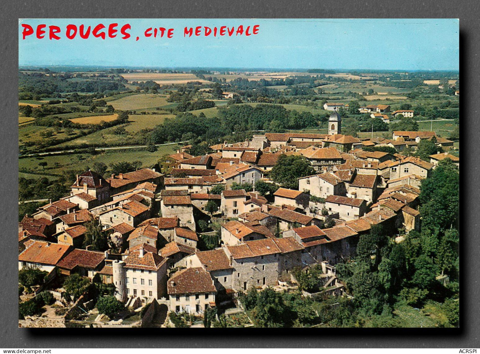 PEROUGES Vue Générale (scan Recto-verso) Ref 1061 - Pérouges