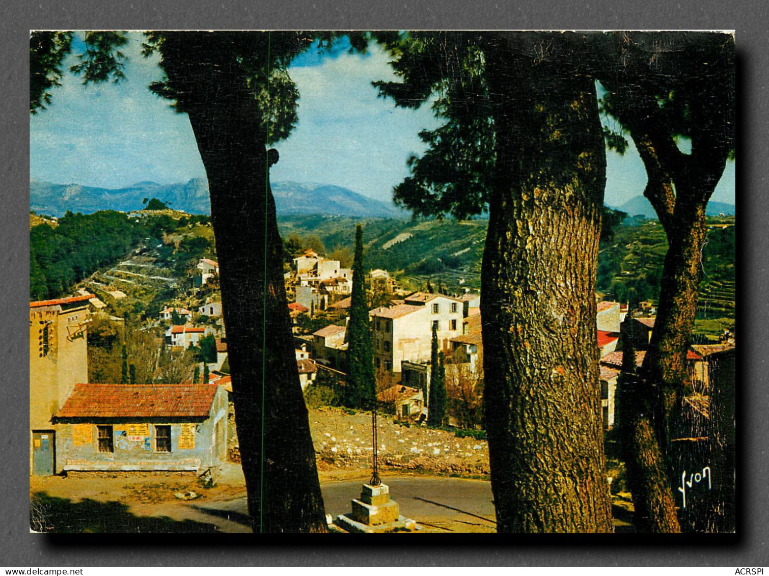 CAGNES LE VILLAGE VU PINS (scan Recto-verso) Ref 1058 - Cagnes-sur-Mer