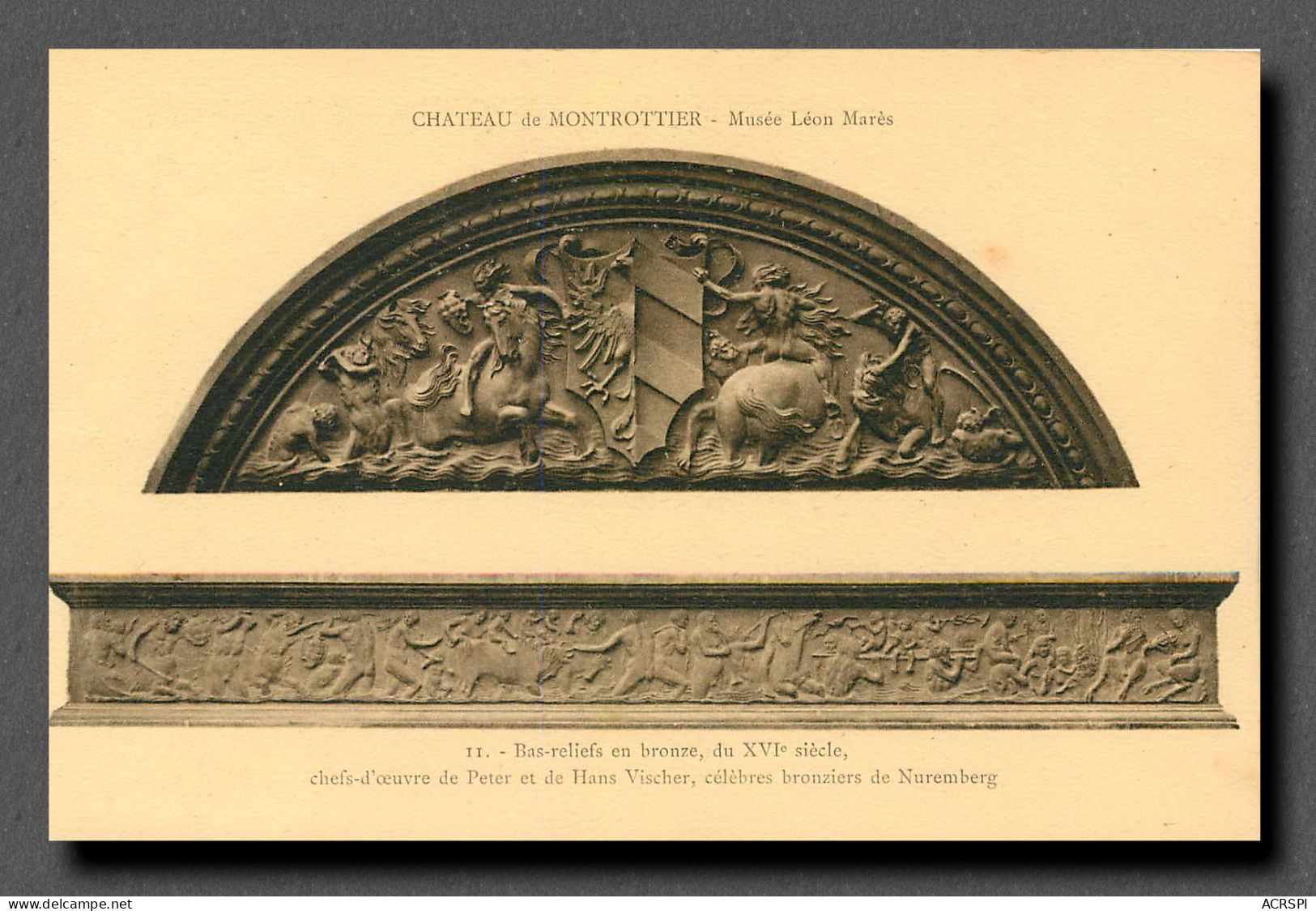 ANNECY Château De Montrottier Bas Relief En Bro,ze  (scan Recto-verso) Ref 1055 - Annecy