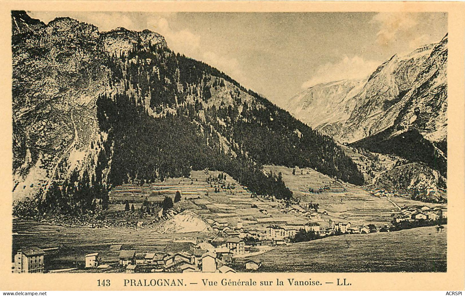 PRALOGNAN-la-VANOISE, Vue Générale Sur La Vanoise (scan Recto-verso) Ref 1051 - Pralognan-la-Vanoise