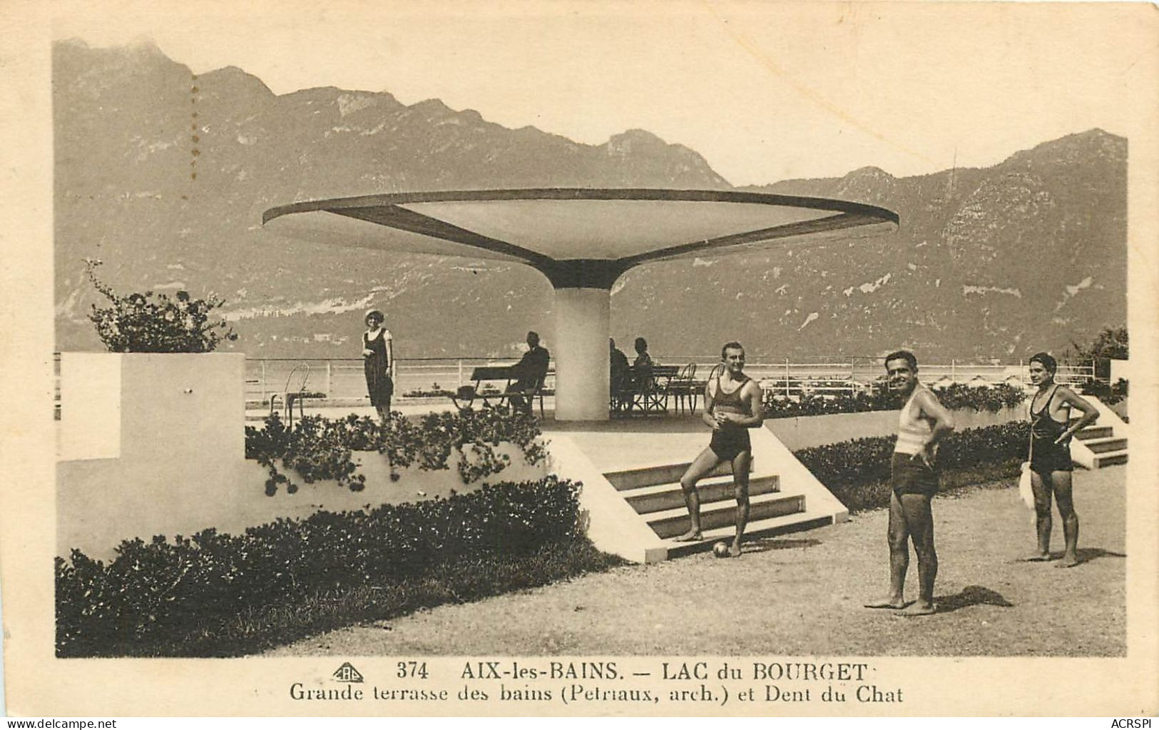 AIX-les-BAINS,  Le Lac Du Bourget (scan Recto-verso) Ref 1050 - Aix Les Bains