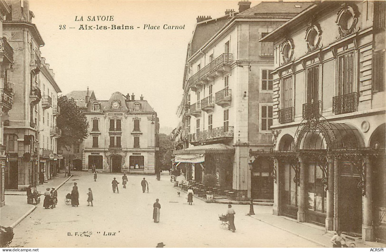 AIX-les-BAINS, Place Carnot (scan Recto-verso) Ref 1050 - Aix Les Bains