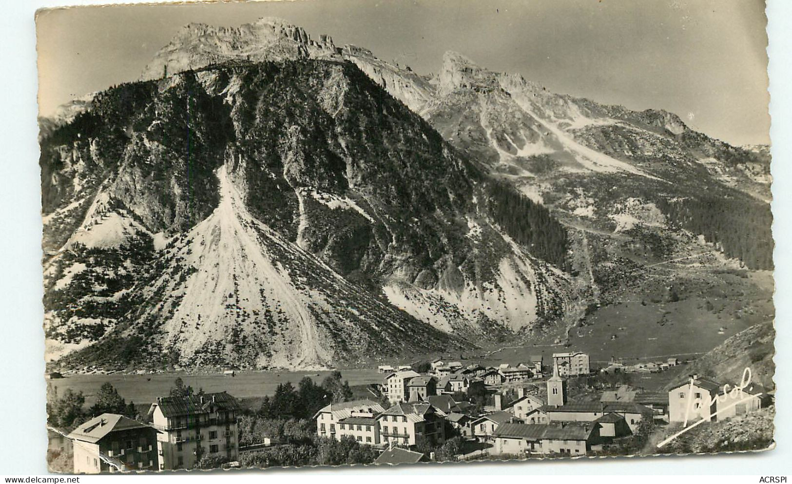 PRALOGNAN, Vue Générale Et L'Aiguille De Mey (scan Recto-verso) Ref 1048 - Pralognan-la-Vanoise