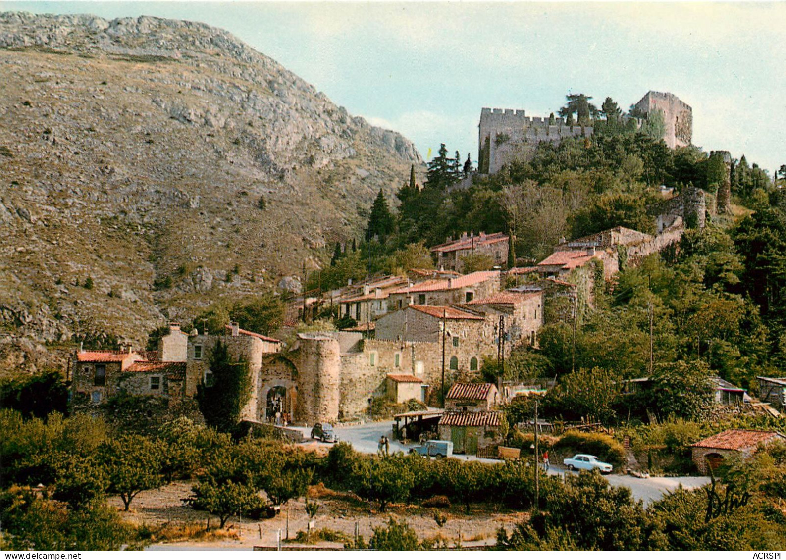 ROUSSILLON, Castelnou, Village Fortifié  (scan Recto-verso) Ref 1046 - Roussillon