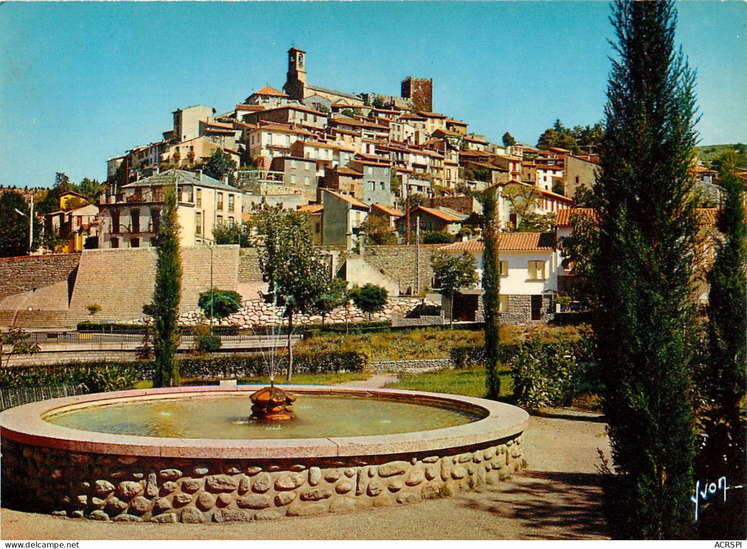 VERNET-les-BAINS, Vue Générale (scan Recto-verso) Ref 1045 - Roussillon